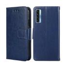 For TCL 20s / 20 5G / 20L / 20L+ Crystal Texture Leather Phone Case(Royal Blue) - 1