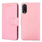 For TCL 505 4G Crystal Texture Leather Phone Case(Pink) - 1