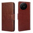 For TCL 50 XL Crystal Texture Leather Phone Case(Brown) - 1