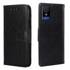 For TCL 501 4G Crystal Texture Leather Phone Case(Black) - 1