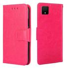 For TCL 502 Crystal Texture Leather Phone Case(Rose Red) - 1