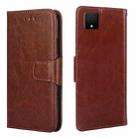 For TCL 502 Crystal Texture Leather Phone Case(Brown) - 1