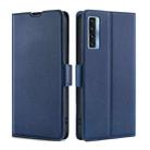 For TCL 20s / 20 5G / 20L / 20L+ Ultra-thin Voltage Side Buckle Horizontal Flip Leather Phone Case(Blue) - 1