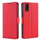 For TCL 50 5G Ultra-thin Voltage Side Buckle Horizontal Flip Leather Phone Case(Red) - 1