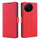 For TCL 50 XL Ultra-thin Voltage Side Buckle Horizontal Flip Leather Phone Case(Red) - 1