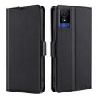 For TCL 501 4G Ultra-thin Voltage Side Buckle Horizontal Flip Leather Phone Case(Black) - 1