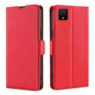 For TCL 502 Ultra-thin Voltage Side Buckle Horizontal Flip Leather Phone Case(Red) - 1