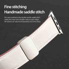 For Apple Watch Series 2 38mm DUX DUCIS YA Series Magnetic Buckle Genuine Leather Watch Band(White) - 12