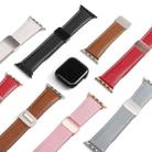 For Apple Watch Series 2 38mm DUX DUCIS YA Series Magnetic Buckle Genuine Leather Watch Band(White) - 16