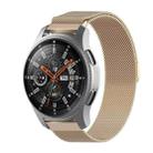 For Huami Amazfit GTS 20mm / Bip U Pro Milanese Magnetic Metal Watch Band (Champagne Gold) - 1