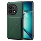 For OnePlus Ace 2 Pro 5G Denior Imitation Calf Leather Back Phone Case with Holder(Green) - 1