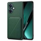 For OnePlus Nord CE 3 5G / OPPO K11 Denior Imitation Calf Leather Back Phone Case with Holder(Green) - 1