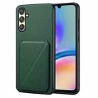 For Samsung Galaxy A05Gs Denior Imitation Calf Leather Back Phone Case with Holder(Green) - 1