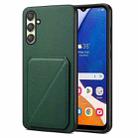 For Samsung Galaxy A14 5G / 4G Denior Imitation Calf Leather Back Phone Case with Holder(Green) - 1