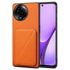 For Realme Narzo 60X / 11 5G / 11x Denior Imitation Calf Leather Back Phone Case with Holder(Orange) - 1