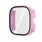 For Verizon Gizmo Watch 3 PC + Tempered Film Integrated Watch Protective Case(Pink) - 1
