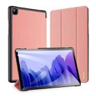 For Galaxy Tab A7 SM-T505 (2020) 10.4 inch DUX DUCIS Domo Series Horizontal Flip Magnetic PU Leather Case with Three-folding Holder (Pink) - 1