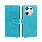 For Infinix GT 10 Pro 5G Calf Texture Buckle Flip Leather Phone Case(Light Blue) - 1