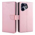 For Infinix Hot 40i Calf Texture Buckle Flip Leather Phone Case(Rose Gold) - 1