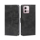 For Motorola Moto G Stylus 2023 4G Calf Texture Buckle Flip Leather Phone Case(Black) - 1