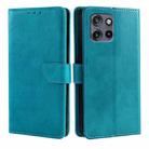 For Motorola Edge 50 Neo 5G Calf Texture Buckle Flip Leather Phone Case(Light Blue) - 1