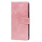 For Motorola Moto G55 5G Calf Texture Buckle Flip Leather Phone Case(Rose Gold) - 2