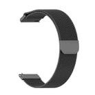 For Huami Amazfit GTS 22mm Milanese Magnetic Metal Watch Band(Black) - 1