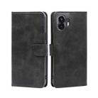 For Nothing Phone 2 Calf Texture Buckle Flip Leather Phone Case(Black) - 1