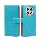 For OPPO A2 Pro 5G Calf Texture Buckle Flip Leather Phone Case(Light Blue) - 1