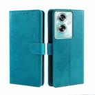For OPPO A79 5G Calf Texture Buckle Flip Leather Phone Case(Light Blue) - 1