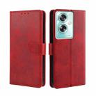For OPPO A79 5G Calf Texture Buckle Flip Leather Phone Case(Red) - 1