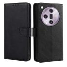 For OPPO Find X7 5G Calf Texture Buckle Flip Leather Phone Case(Black) - 1