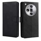 For OPPO Find X7 Ultra 5G Calf Texture Buckle Flip Leather Phone Case(Black) - 1