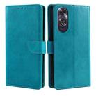 For OPPO A60 4G Global Calf Texture Buckle Flip Leather Phone Case(Light Blue) - 1