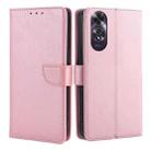 For OPPO A60 4G Global Calf Texture Buckle Flip Leather Phone Case(Rose Gold) - 1