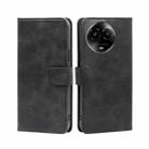 For Realme 11 5G / 11x 5G Calf Texture Buckle Flip Leather Phone Case(Black) - 1