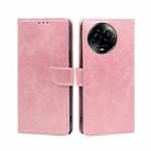 For Realme 11 5G / 11x 5G Calf Texture Buckle Flip Leather Phone Case(Rose Gold) - 1