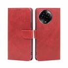 For Realme 11 5G / 11x 5G Calf Texture Buckle Flip Leather Phone Case(Red) - 1