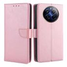 For Realme 12 Pro 5G Calf Texture Buckle Flip Leather Phone Case(Rose Gold) - 1