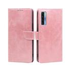 For TCL 20s / 20 5G / 20L / 20L+ Calf Texture Buckle Flip Leather Phone Case(Rose Gold) - 1