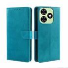 For Tecno Spark Go 2024 Calf Texture Buckle Flip Leather Phone Case(Light Blue) - 1