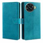 For Tecno Spark 20 Pro+ 4G Calf Texture Buckle Flip Leather Phone Case(Light Blue) - 1