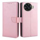 For Tecno Spark 20 Pro+ 4G Calf Texture Buckle Flip Leather Phone Case(Rose Gold) - 1