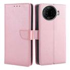 For Tecno Camon 30 Pro 5G Calf Texture Buckle Flip Leather Phone Case(Rose Gold) - 1