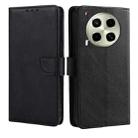 For Tecno Camon 30 Calf Texture Buckle Flip Leather Phone Case(Black) - 1