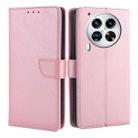 For Tecno Camon 30 Premier 5G Calf Texture Buckle Flip Leather Phone Case(Rose Gold) - 1