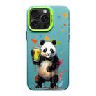 For iPhone 15 Pro Max Color Ink Frosted PC+TPU Phone Case(Giant Panda) - 1