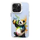 For iPhone 15 Pro Max Color Ink Frosted PC+TPU Phone Case(Toast Panda) - 1
