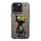 For iPhone 15 Pro Max Color Ink Frosted PC+TPU Phone Case(Frog) - 1