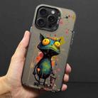 For iPhone 15 Pro Color Ink Frosted PC+TPU Phone Case(Frog) - 1